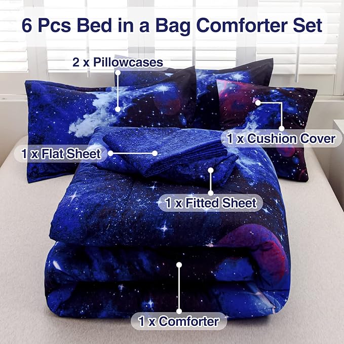 Comforter Set - Full - 6 Piece