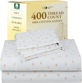 100% Cotton Bed Sheet Set - Queen - 4 Piece