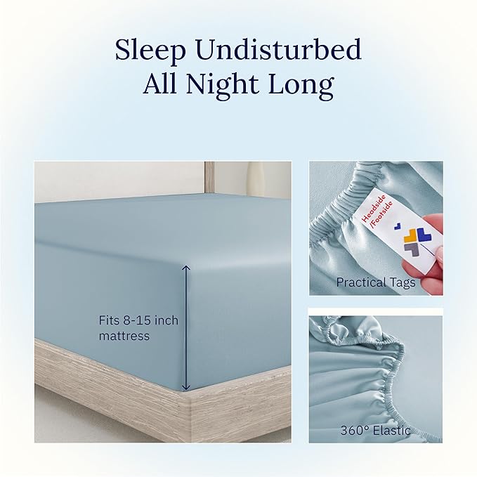 100% Cotton Fitted Sheet - Twin