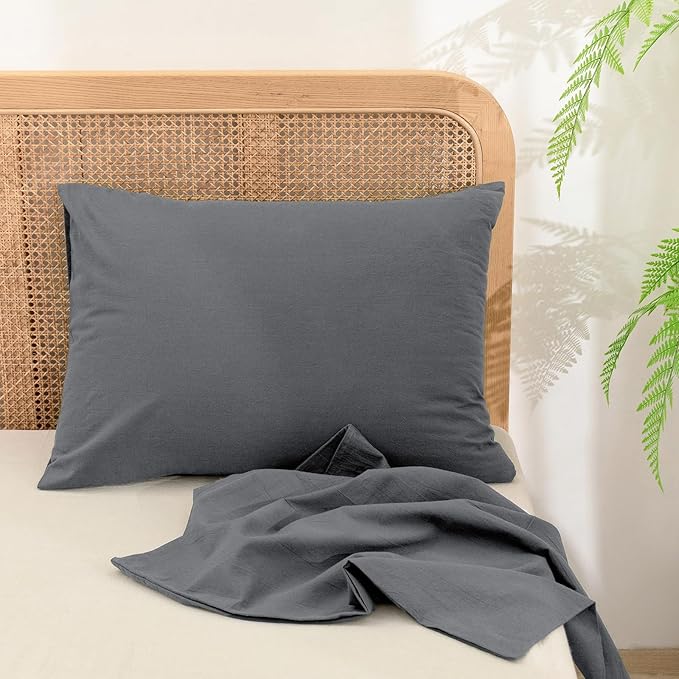 Linen Pillowcase Set - Standard - 20 x 26 in