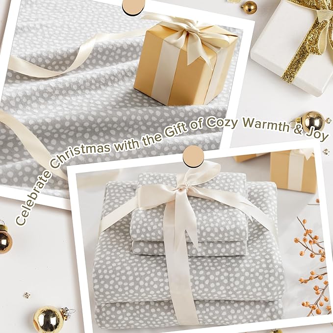 100% Cotton Bed Sheet Set - Queen - 4 Piece