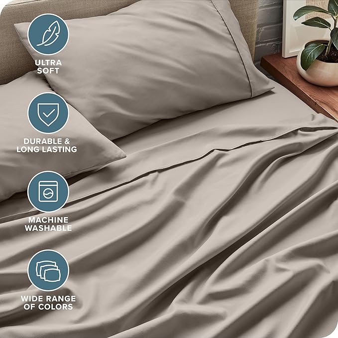 Microfiber Bed Sheet Set - Twin XL - 3 Piece