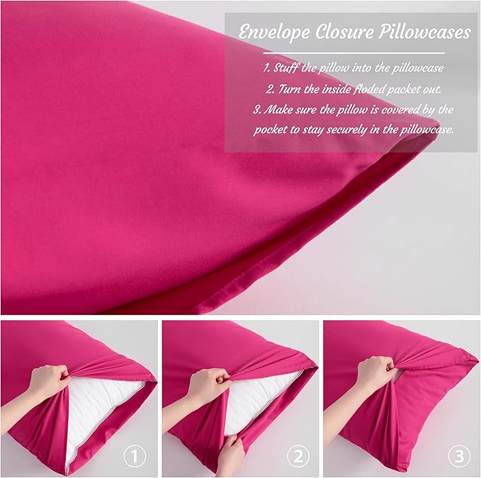 Microfiber Pillowcase Set - 20 x 54 in - 2 Piece