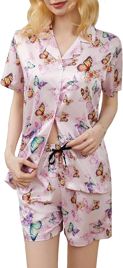 Women's Pajama Set - Short Sleeve - 2 Piece