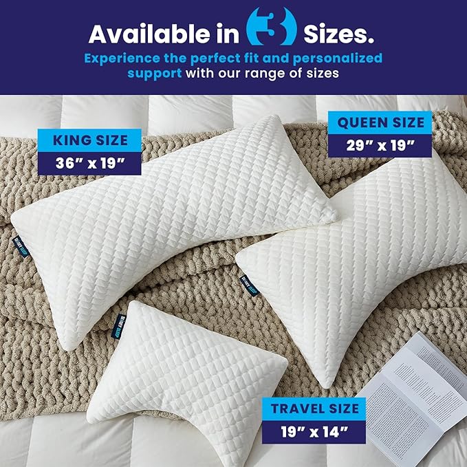 Memory Foam Bed Pillow - King