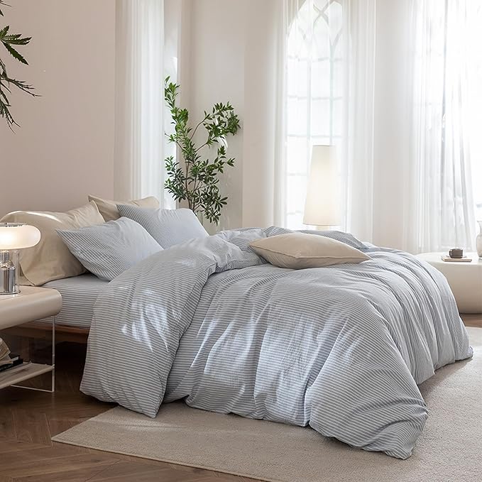 Linen Duvet Cover Set - King - 3 Piece