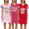 Women's Loungewear - Short Sleeve - 3 Pack