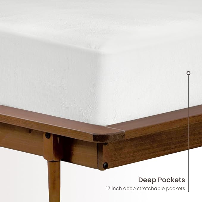 Jersey Waterproof Mattress Protector - Queen - 17 in Deep Pocket