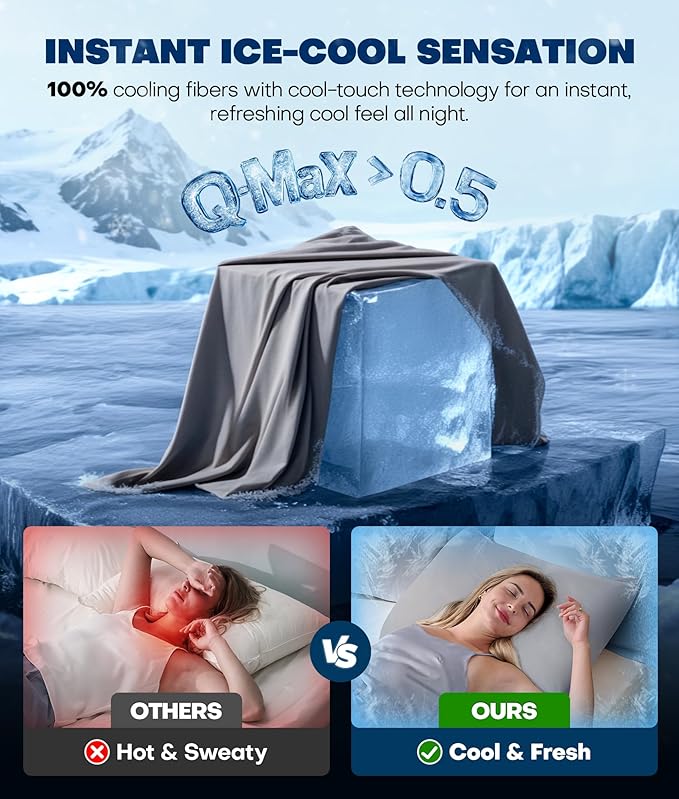 Cooling Pillowcase Set - Queen - 2 Piece