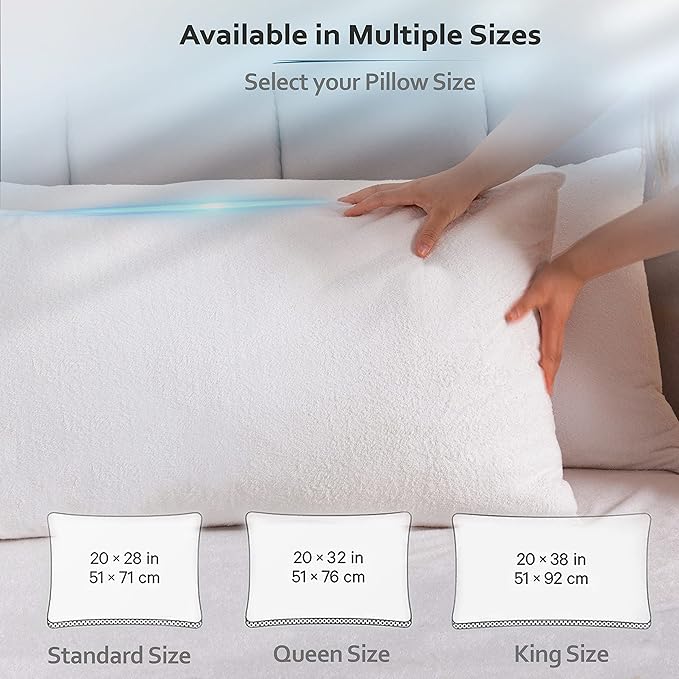 Waterproof Pillow Protector - King - 2 Piece