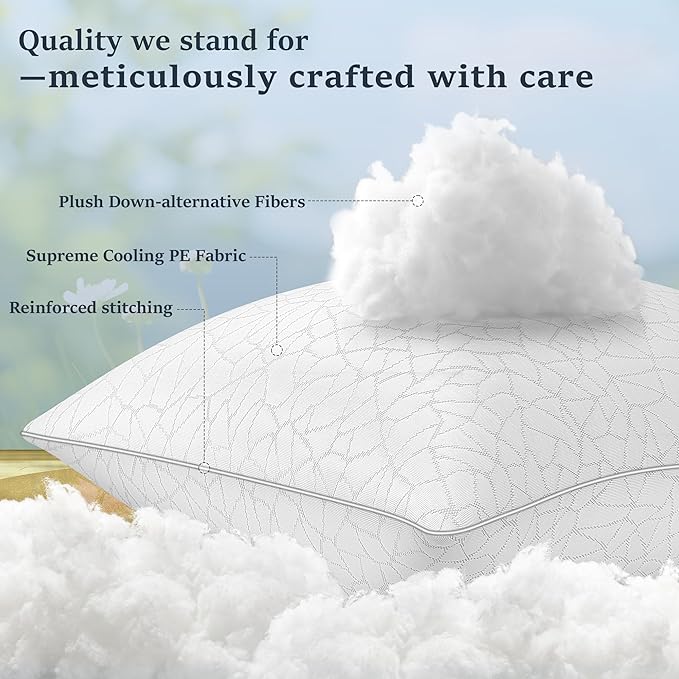 Microfiber Cooling Bed Pillow - Standard - 2 Piece