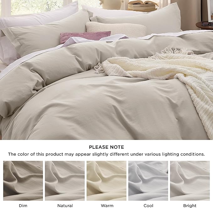 Linen Duvet Cover Set - King - 104 x 90 in
