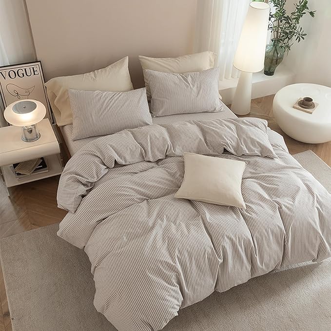 Linen Duvet Cover Set - King - 3 Piece