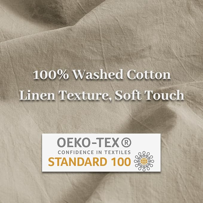 Linen Duvet Cover Set - Twin - 2 Piece