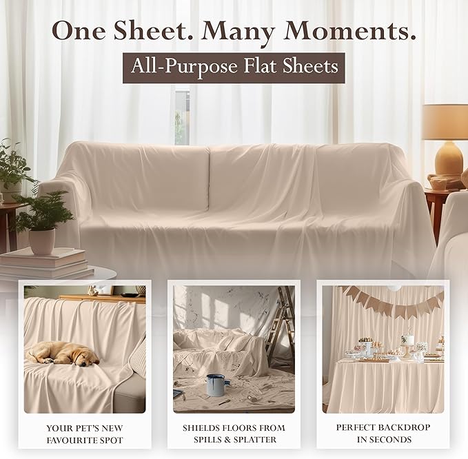 Microfiber Flat Sheet - Twin