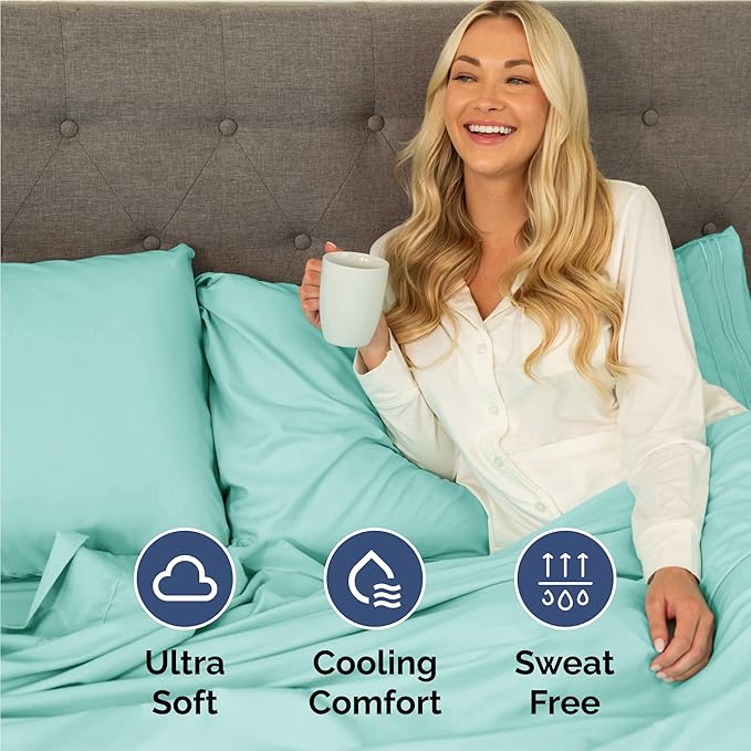 Cooling Bed Sheet Set - King - 4 Piece