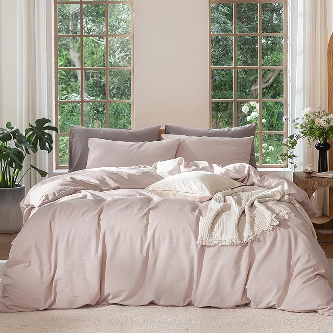 Linen Duvet Cover Set - Twin