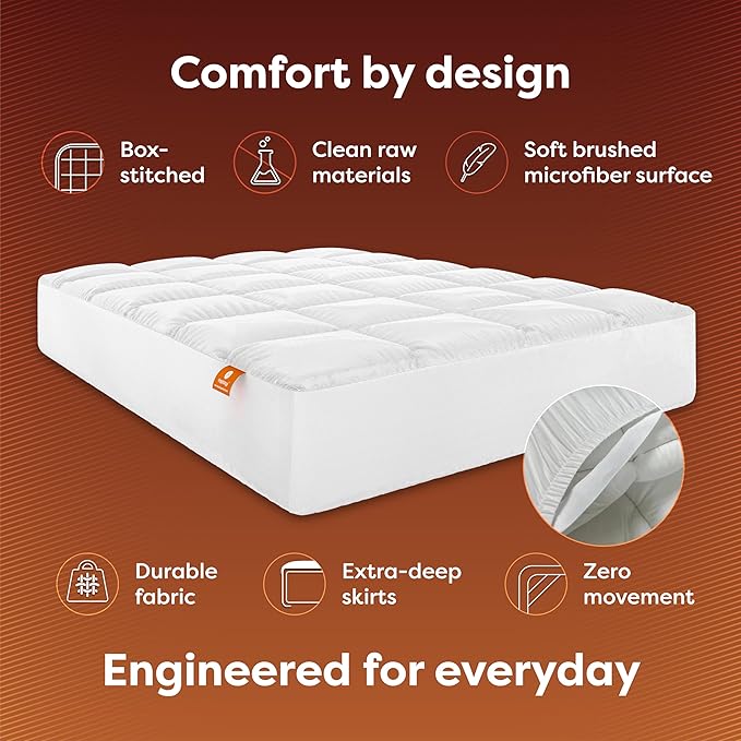 Down Alternative Hypoallergenic Mattress Topper - Full
