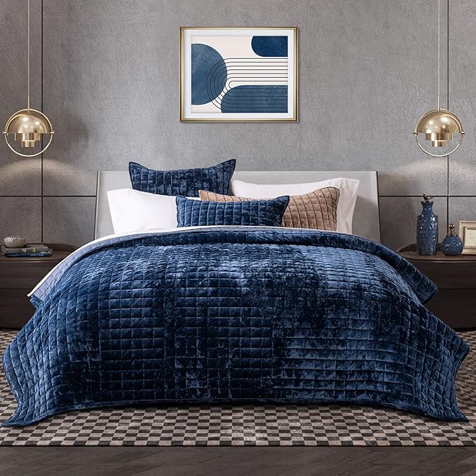 Velvet Quilt Set - Queen