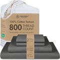 100% Cotton Bed Sheet Set - King - 4 Piece