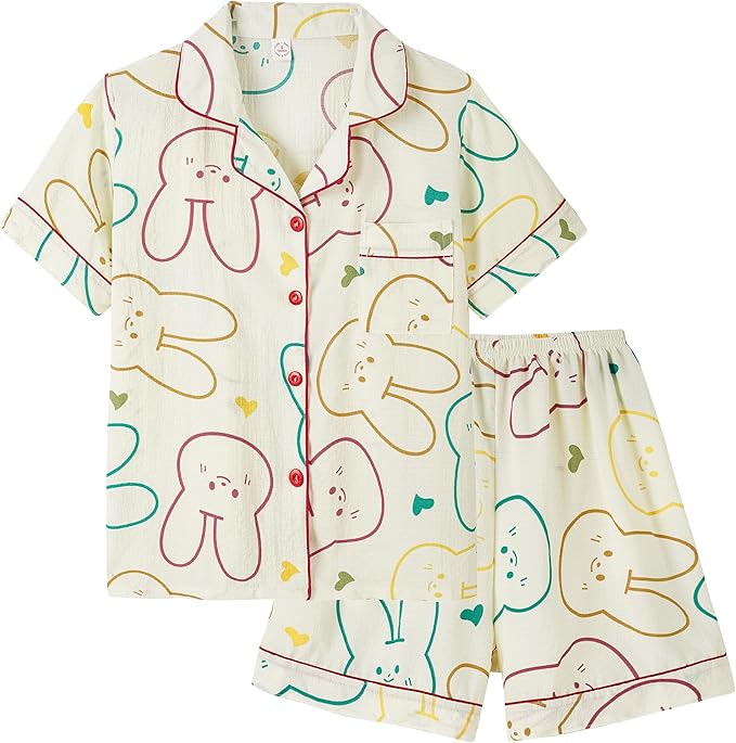 Shorts Pajama Set - Short Sleeve - 2 Piece