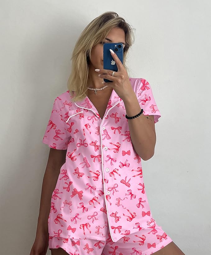 Women's Pajama Set - Short Sleeve - 2 Piece