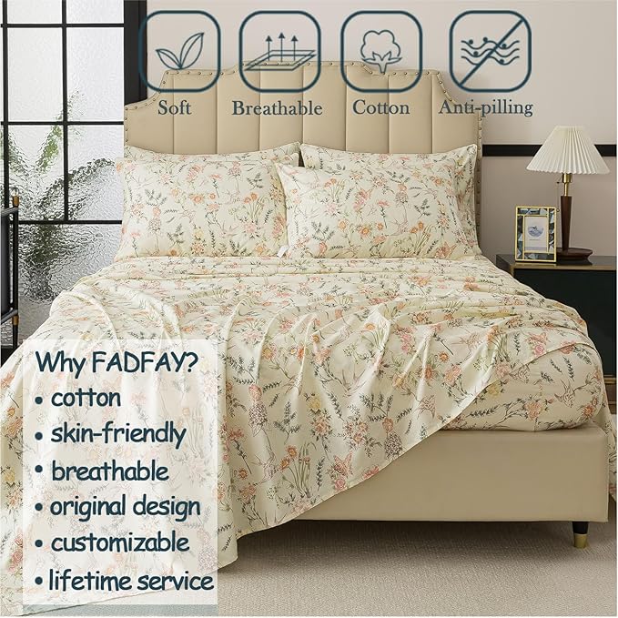 Bed Sheet Set - California King - 4 Piece