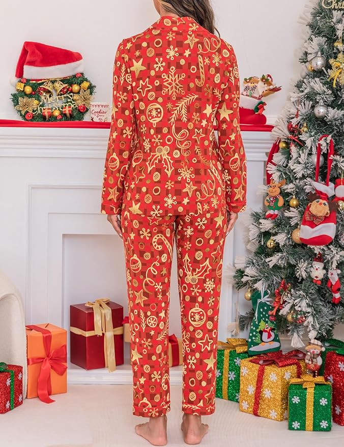 Women's Pants Pajama Set - Long Sleeve - 2 Piece