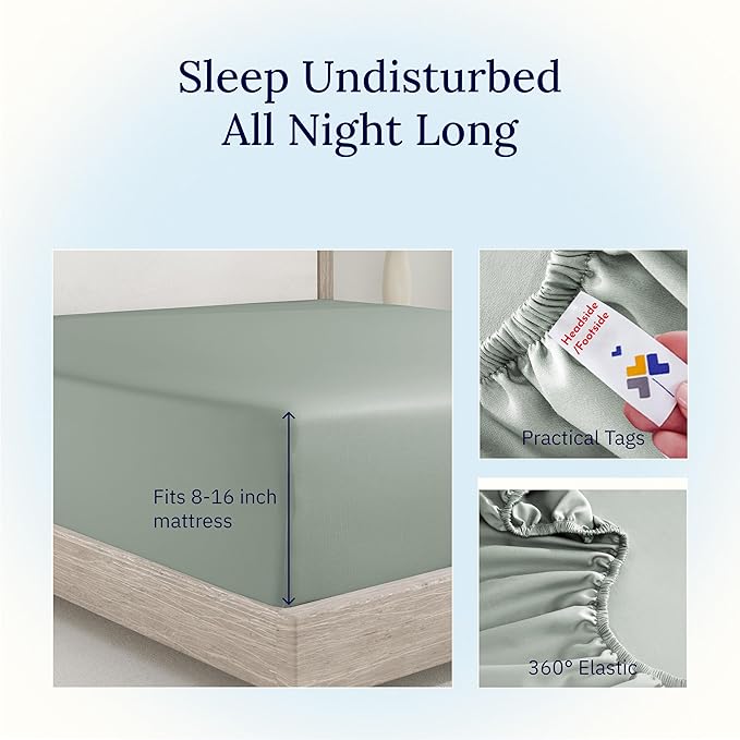 100% Cotton Fitted Sheet - Queen