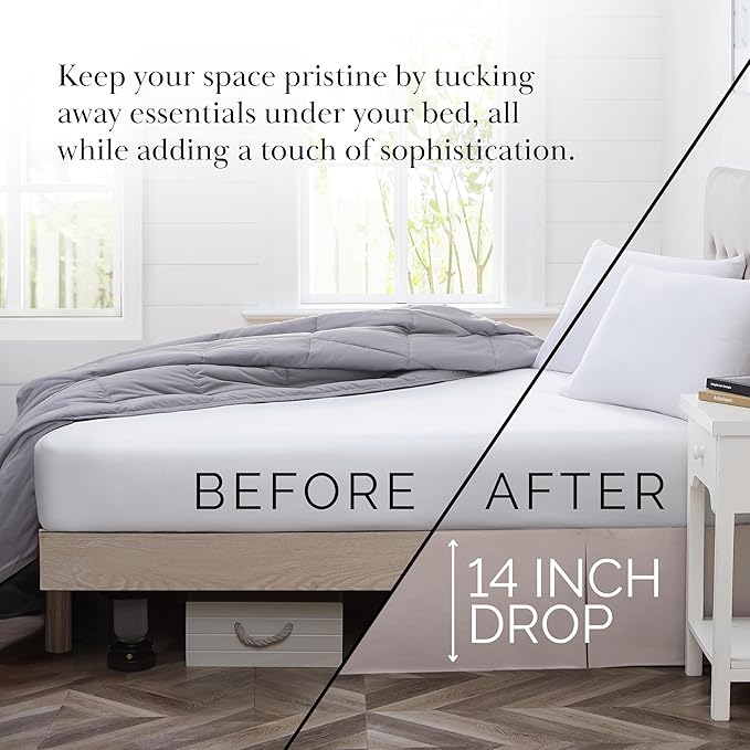 Bed Skirt - King - 14 in Drop