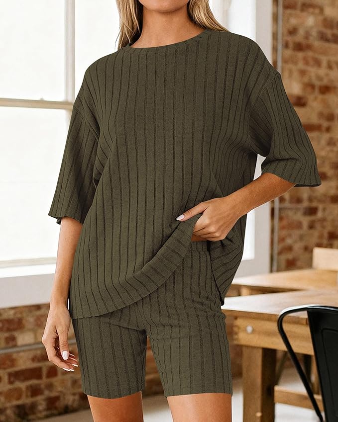 Shorts Pajama Set - Short Sleeve - 2 Piece