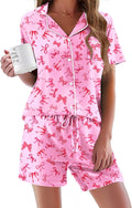 Women's Pajama Set - Short Sleeve - 2 Piece