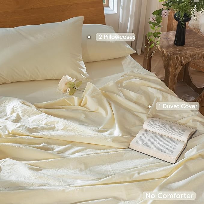 Linen Duvet Cover Set - Queen