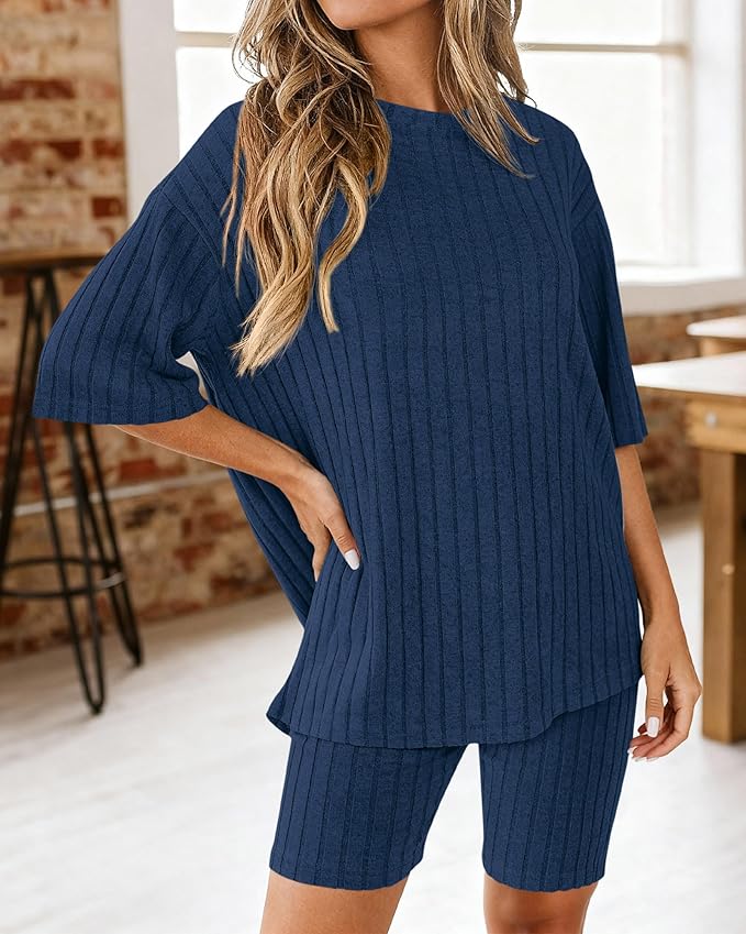Shorts Pajama Set - Short Sleeve - 2 Piece