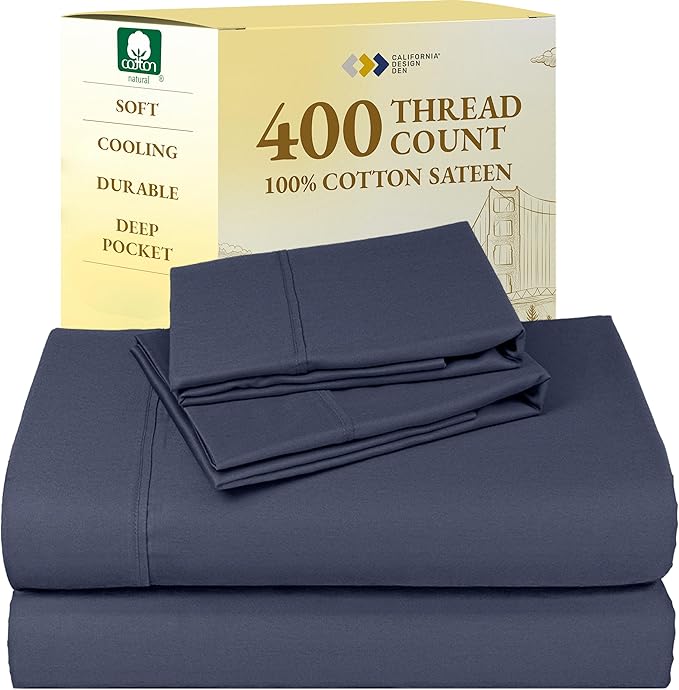 100% Cotton Bed Sheet Set - King - 4 Piece