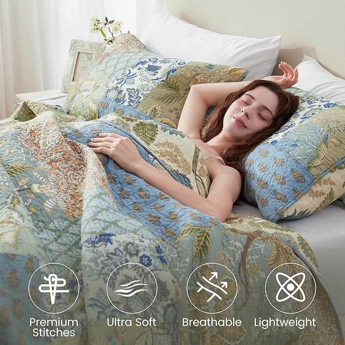 100% Cotton Quilt Set - King