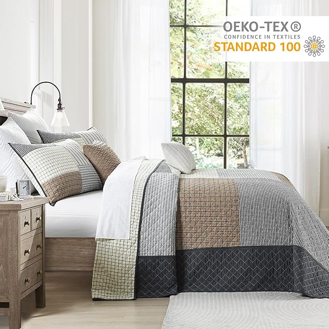 100% Cotton Bedding Set - California King - 3 Piece