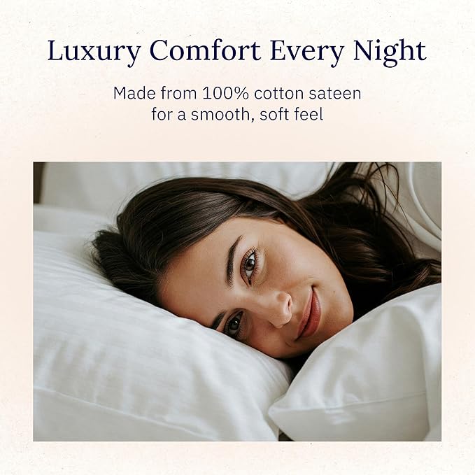 100% Cotton Pillowcase Set - King - 2 Piece
