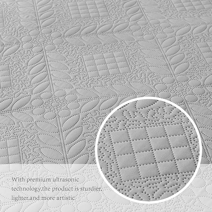 Microfiber Quilt Set - King - 3 Piece