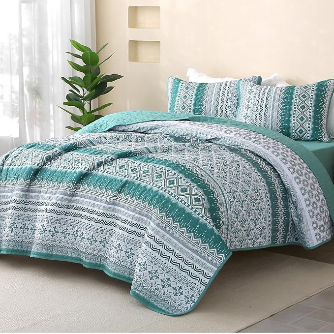 Microfiber Quilt Set - King - 3 Piece
