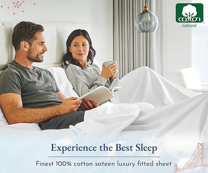 100% Cotton Fitted Sheet - California King