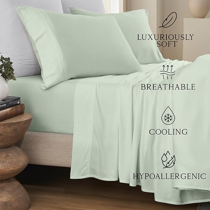 Bamboo Cooling Pillowcase Set - King - 2 Piece