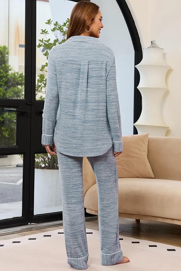 Women's Pants Pajama Set - Long Sleeve - 2 Piece