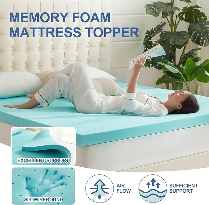 Memory Foam Mattress Topper - Twin