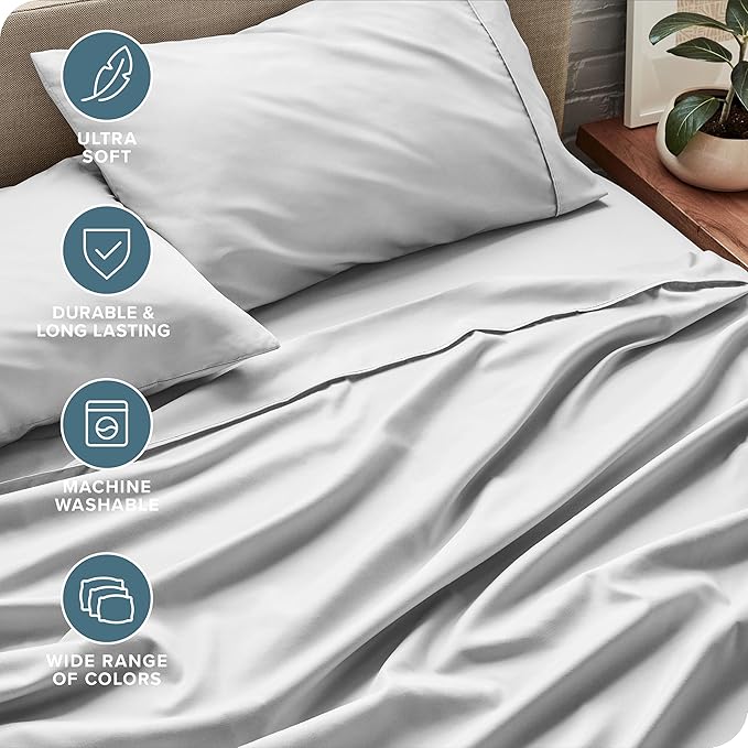 Microfiber Bed Sheet Set - Twin XL - 3 Piece