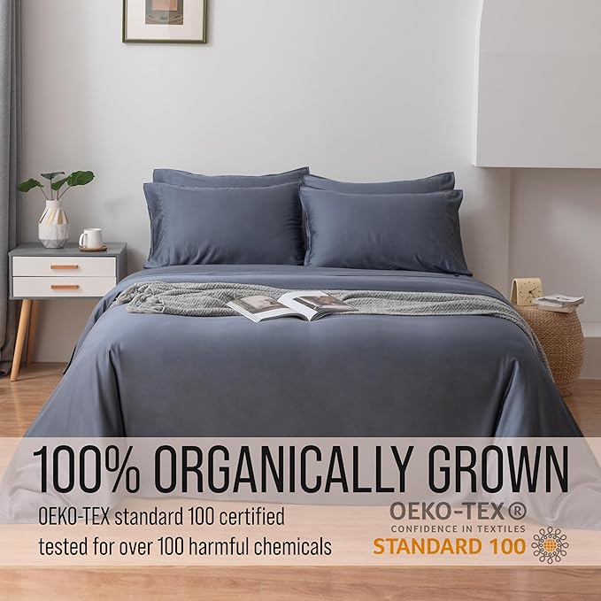 Bamboo Cooling Bed Sheet Set - Split King - 7 Piece