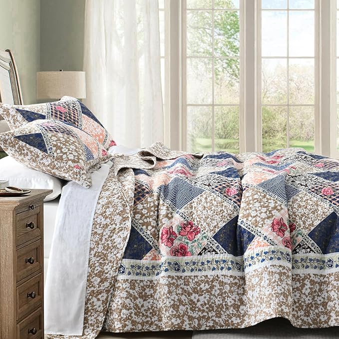 100% Cotton Bedding Set - Queen - 102 x 120 in - 3 Piece