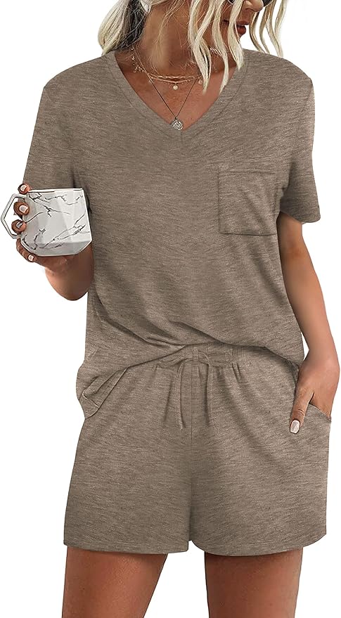 Women's Pajama Set - Short Sleeve - 2 Piece
