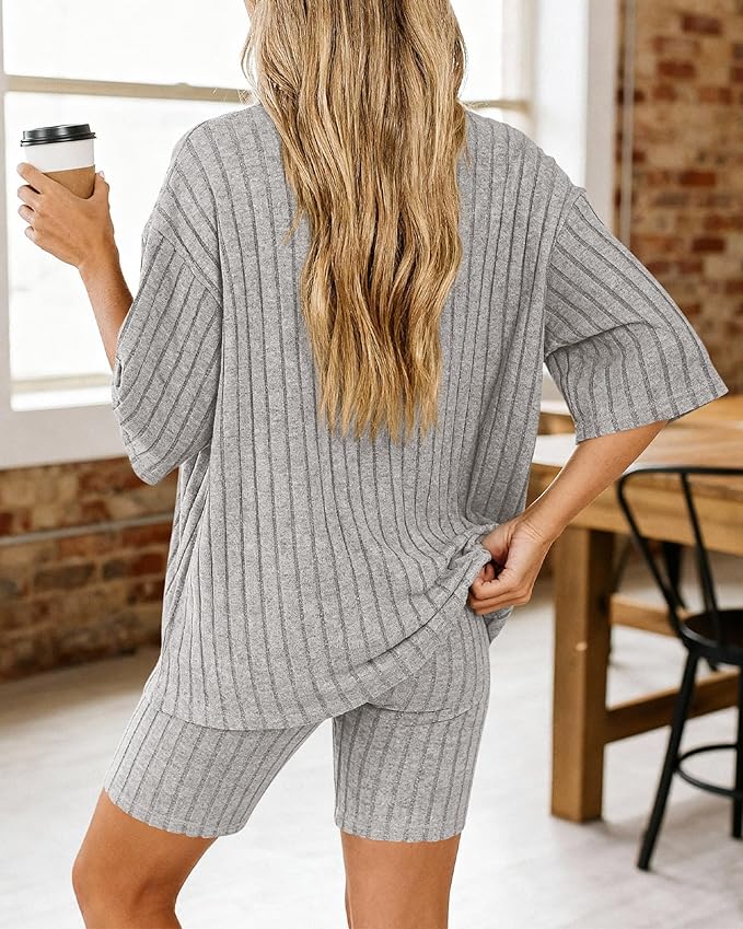Shorts Pajama Set - Short Sleeve - 2 Piece