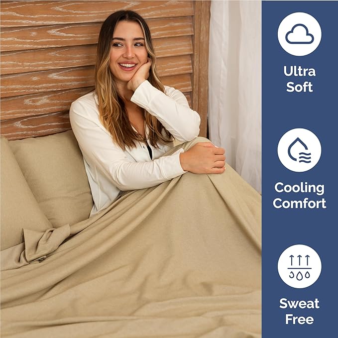 Cooling Bed Sheet Set - Full - 4 Piece